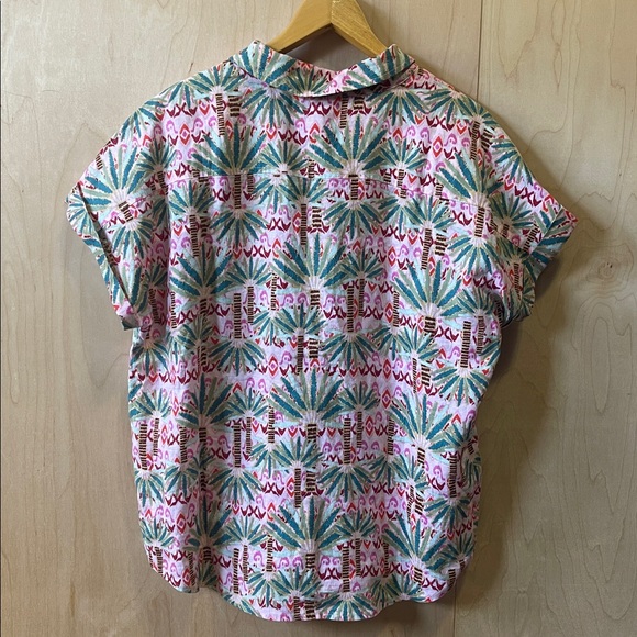 Tommy Bahama Coastalina Linen Palm Pointe Camp Shirt - Picture 6 of 13